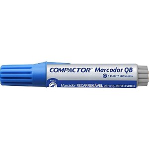 Pincel Quadro Branco Azul com 2 Pontas e 1 Reab 30 ML CX com 04