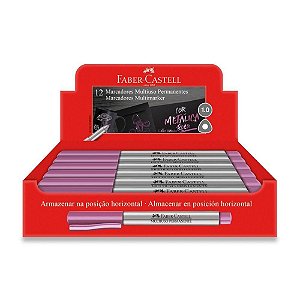 Pincel Marcador Permanente Supersoft 10 Metálico RS Caixa com 12