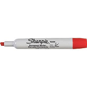 Pincel Marcador Permanente Sharpie TANK Vermelho
