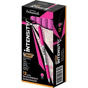 Pincel Marcador Permanente Marking Fashion 1.1MM Rosa - Caixa com 12 Unidades