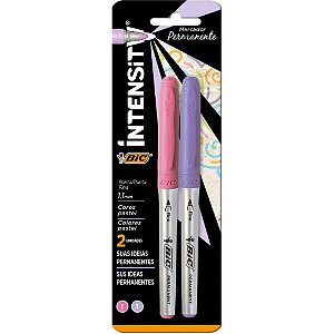 Pincel Marcador Permanente Marking 1.1MM ROSA/LILÁS - Blister com 2 Unidades
