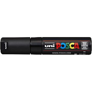 Pincel Marcador Artesanato Posca PC-8K 8/17MM Preta CX com 06