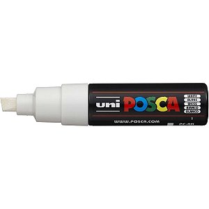 Pincel Marcador Artesanato Posca PC-8K 8/17MM Branca CX com 06