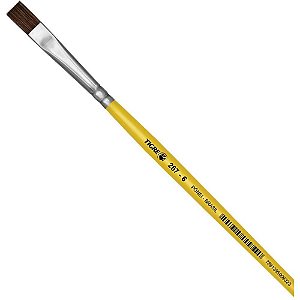 Pincel Escolar Chato 267 Nº 06  Amarelo