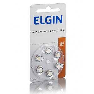 Pilha Bateria Auditiva Zinco AR 1,4V 312 PR41 Blister com 6