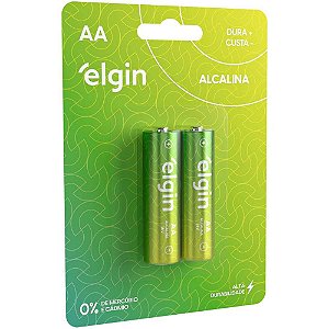 Pilha Alcalina Pequena AA ELGIN 10 Blisters com 2 Unidades