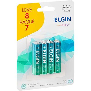 Pilha Alcalina Palito AAA Pague 7 Leve 8