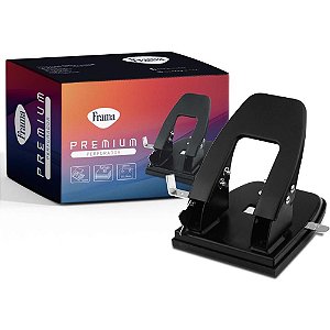 Perfurador de Papel Metal Grande Preto para 30 Folhas