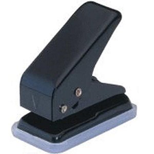 Perfurador de Papel 1 Furo CIS 101 Metal Preto para 10 Folhas