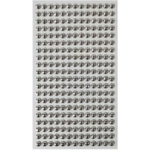 Pedraria 1/2 Pérola 6MM Prata Adesiva – Pacote com 12 Unidades
