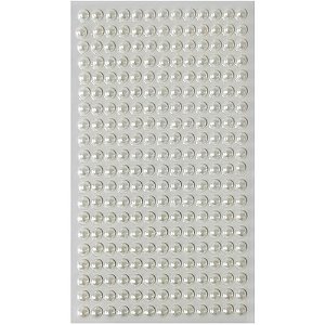 Pedraria 1/2 Pérola 6MM Adesiva – Pacote com 12 Unidades