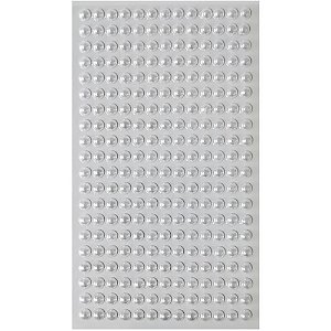 Pedraria 1/2 Pérola 6MM Branca Adesiva - Pacote com 12