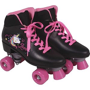 Patins Quad Love 4 Rodas N35 Preto