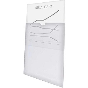 Pasta U Ofício PVC Cristal - Pacote com 25