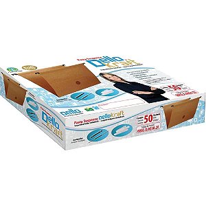 Pasta Suspensa Dellokraft Haste Plástica Caixa com 50 Unidades
