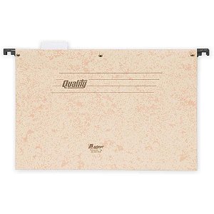 Pasta Suspensa Marmorizada Quality Plastificada com Haste de Metal – Caixa com 50 Unidades