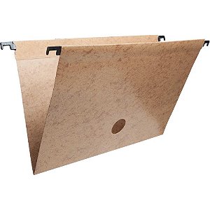 Pasta Suspensa Marmorizada Castanha Haste Plástica Pacote com 10