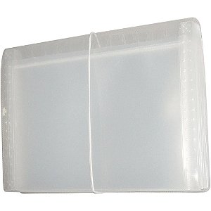 Pasta Sanfonada Plástica Duplicata 12 Divisões Cristal