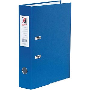 Pasta Registradora Ofício Larga Azul Luxo - Pacote com 4 Unidades
