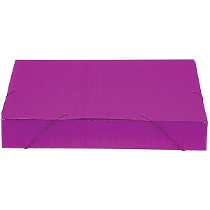 Pasta Polionda Ofício 55MM Rosa Novaonda - Pacote com 10 Unidades