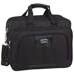 Pasta para Notebook Polo KING Basic com Carrinho - MÃO/OMBRO Preta