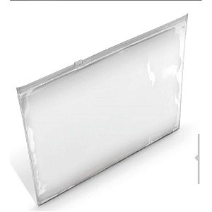 Pasta Malote PVC Transparente Horizontal 260X360MM - Pacote com 10