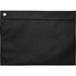 Pasta Malote NYLON 30X40CM Preta Vertical Pacote com 3