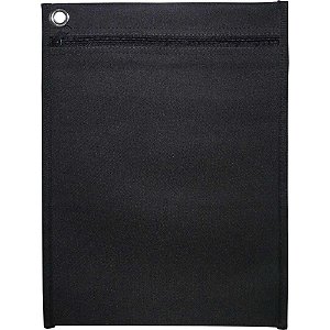 Pasta Malote NYLON 25X35CM Preta Vertical - Pacote com 3