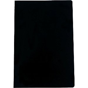 Pasta Grampo Trilho Ofício Preta - Pacote com 20 Unidades