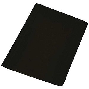 Pasta Grampo Trilho Papel Ofício Preta - Pacote com 20