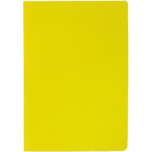 Pasta Grampo Trilho Papel Ofício Amarela - Pacote com 20