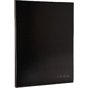 Pasta Catálogo A3 com 10 Envelopes Médios Preta Pacote com 02