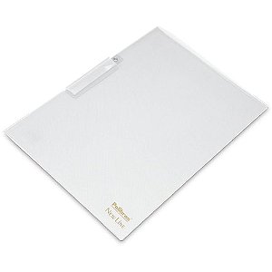 Pasta Canaleta Ofício Cristal Rotoclip Pacote com 10