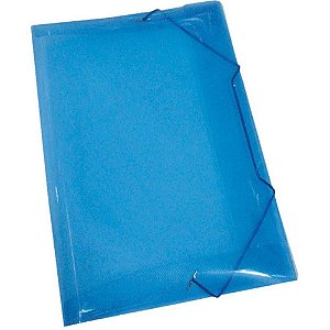 Pasta ABA Elástica Plástica Ofício Azul PCT com 10