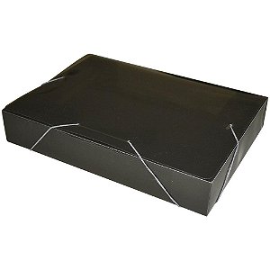 Pasta ABA Elástica Plástica Ofício 55MM Fume - Pacote com 10 Unidades
