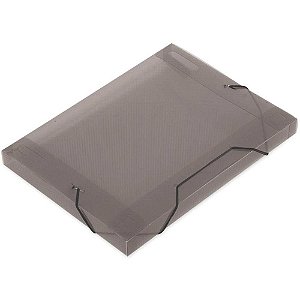 Pasta ABA Elástica Plástica Ofício 30MM Fume SOFT - Pacote com 10 Unidades