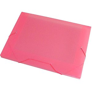 Pasta ABA Elástica Plástica Ofício 20MM Vermelha – Pacote com 10 Unidades