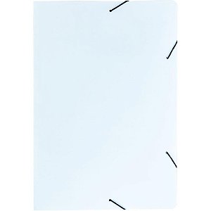 Pasta ABA Elástica Papel Ofício Branca - Pacote com 20