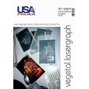 Papel Vegetal A4 90G 210X297MM - Pacote com 10 Unidades