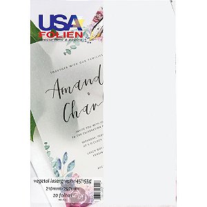 Papel Vegetal A4 145G/155G 210X297MM PCT com 20