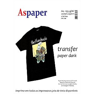 Papel Transfer DARK A4 195G para Tecido Escuro PCT com 05