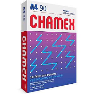 Papel Sulfite A4 Chamex Super 90G 5 Pacotes X 500 Folhas - Caixa com 5