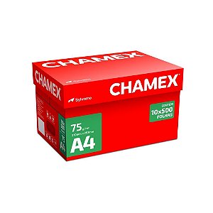 Papel Sulfite A4 Chamex 75G - 10 Pacotes com 500 Folhas Cada