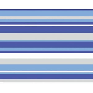 Papel Presente Bobina Couchê 60CM Listrado Azul – 100 Metros