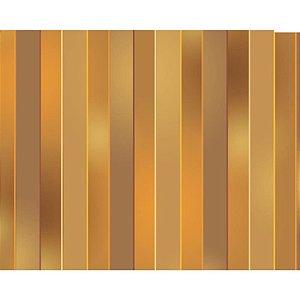 Papel Presente Bobina Couchê 60CM MOD. 271 Listrado Ouro Bobina 100MTS