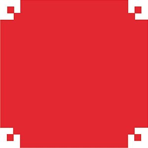 Papel de Presente Bobina Couchê Vermelho 60CM X 100M