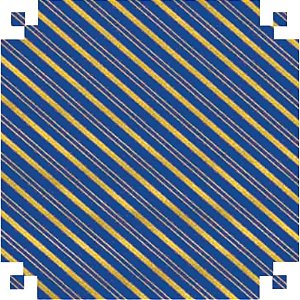 Papel Presente Bobina Couchê 40CM MOD. 160 Listrado AZUL/OURO - 100M