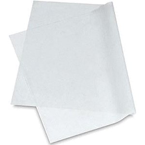 Papel Manteiga Cristal Branco 50X70CM - Pacote com 400 Unidades