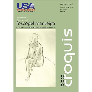Papel Manteiga 40G Croquis A4 - Pacote com 50