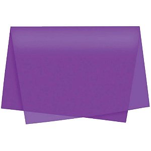 Papel Folha de Seda Roxo 48X60CM 20G Pacote com 100